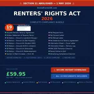Renters’ Rights Act 2026: 31 May Deadline That Could Cost You £7,000