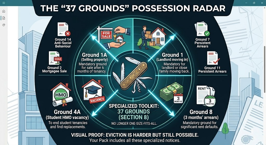 RentalFormsUK The May 1st Deadline: Why Your "Standard AST" is Now a £7,000 Liability Section 8 Grounds in the Renters’ Rights Act 2025 Tenancy Agreement Pack